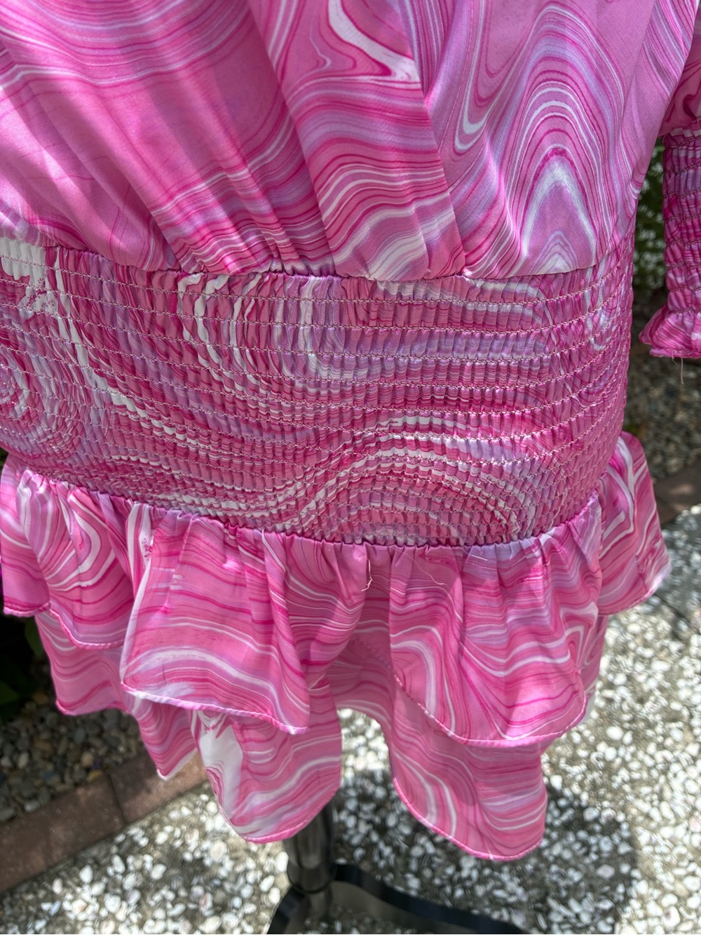 Amanda Uprichard Amber Mini Dress in Pink Swirl - Size XS :Stunning Amanda - Picture 4 of 8